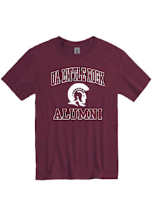 U of A at Little Rock Trojans Maroon Alumni Number One Short Sleeve T Shirt