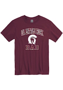 U of A at Little Rock Trojans Maroon Dad Number One Short Sleeve T Shirt