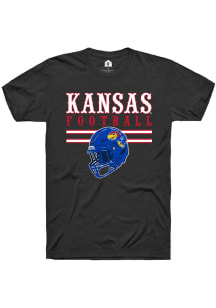 Rally Kansas Jayhawks Black 2024 Official Football Short Sleeve T Shirt