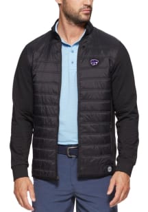 Mens Black K-State Wildcats Worthington Performance Puffer Medium Weight Jacket