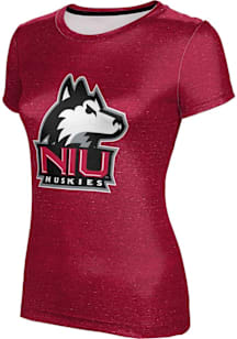 ProSphere Northern Illinois Huskies Womens Red Heather Short Sleeve T-Shirt