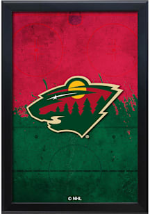 Minnesota Wild Snap Frame LED Sign - Black