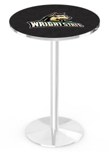 Wright State Raiders Chrome Round Base Pub Table