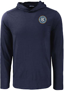 Cutter and Buck New York City FC Mens Navy Blue Coastline Eco Hood