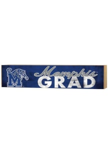KH Sports Fan Memphis Tigers Grad graduation graphic Sign - Blue