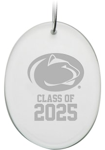 White Penn State Nittany Lions Campus Crystal Class of 2025 Oval Ornament