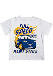 Vive La Fete Kent State Golden Flashes Infant Full Speed Short Sleeve T-Shirt White