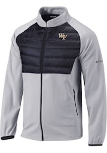 Columbia Wake Forest Demon Deacons Mens Grey Heat Seal In the Element Medium Weight Jacket