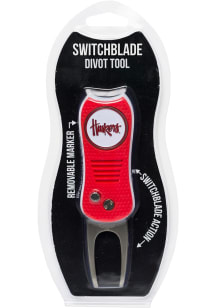 Red Nebraska Cornhuskers Switchblade Divot Tool