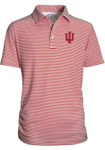 Youth Crimson Indiana Hoosiers Carson Short Sleeve Polo Shirt