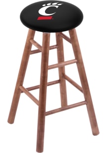 Brown Cincinnati Bearcats Round Cushion Maple Pub Stool