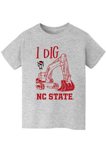 Vive La Fete NC State Wolfpack Youth Grey Excavator Short Sleeve T-Shirt