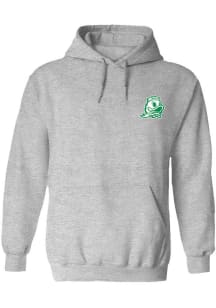 Womens Oregon Ducks Ash Vive La Fete Impressions Hooded Sweatshirt