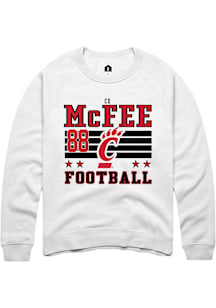 Cd Mcfee Cincinnati Bearcats Mens White Football NIL Striped Player Crew