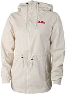 Columbia Ole Miss Rebels Womens White Heat Seal Lily Park Light Weight Jacket