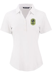 Cutter and Buck Nashville SC Womens White Forge Eco Polo Short Sleeve Polo Shirt