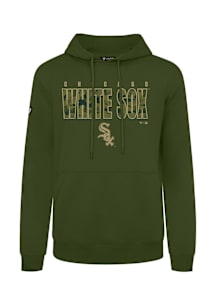 Levelwear Chicago White Sox Mens Olive Podium Protect Long Sleeve Hoodie