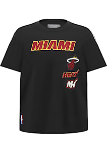 Pro Standard Miami Heat Toddler Black Retro Classics Short Sleeve T-Shirt