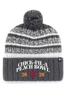 47 Indiana Hoosiers Charcoal 2026 College Football Playoffs Semifinal Event Tavern Cuff Mens Knit..