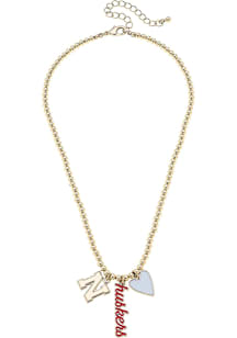 Nebraska Cornhuskers Ball Charm Necklace