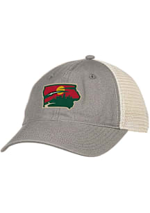 Colosseum Iowa Wild Tailgate Meshback Adjustable Hat - Grey
