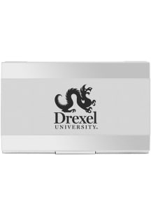 Blue Drexel Dragons Team Logo Business Card Holder