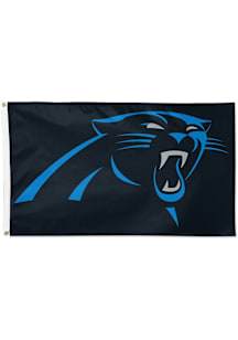 Carolina Panthers 3x5 Logo Grommet Silk Screen Grommet Flag - Navy Blue