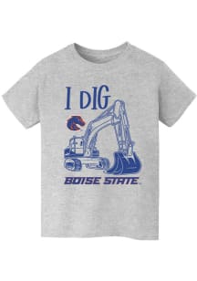 Vive La Fete Boise State Broncos Youth Grey Excavator Short Sleeve T-Shirt