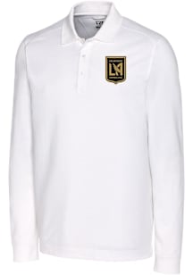 Cutter and Buck Los Angeles FC White Advantage Pique Big and Tall Polo