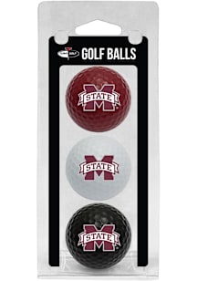 Mississippi State Bulldogs 3 Pack Golf Balls