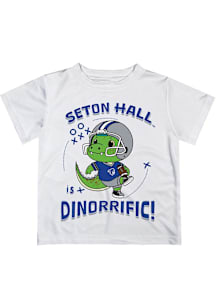 Vive La Fete Seton Hall Pirates Youth White Dino-Riffic Short Sleeve T-Shirt