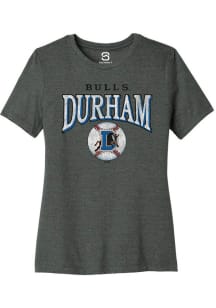 Summit Sportswear Durham Bulls Womens Graphite Homerun Short Sleeve T-Shirt