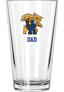 Kentucky Wildcats Dad 16 oz Pint Glass - White