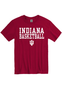 Indiana Hoosiers Crimson Basketball Short Sleeve T Shirt