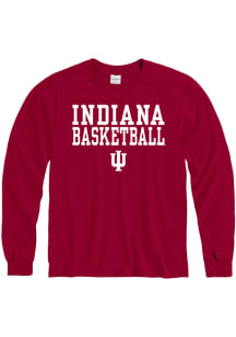 Indiana Hoosiers Crimson Basketball Long Sleeve T Shirt