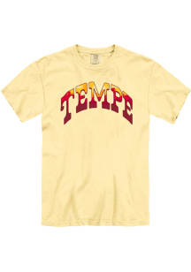 Tempe Gold Wordmark Arch Short Sleeve T Shirt