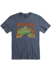 Kentucky Navy Blue Landscape Short Sleeve Fashion T Shirt