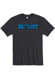 Detroit Black Claw Mark Short Sleeve T Shirt