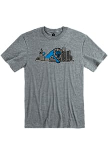 Detroit Grey Lion Skyline Short Sleeve T Shirt