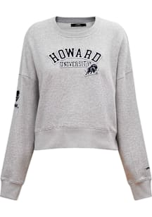 Pro Standard Howard Bison Womens Grey Classic Crew Sweatshirt