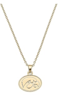 Iowa Hawkeyes Matte Logo Necklace