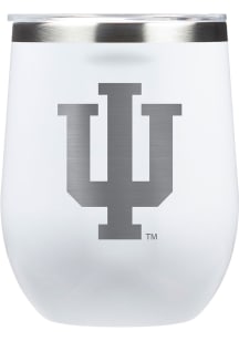 White Indiana Hoosiers Corkcicle Triple Insulated Stainless Steel Stemless