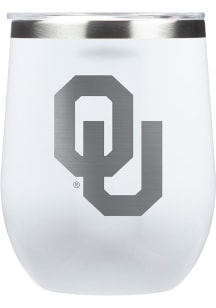 Oklahoma Sooners Corkcicle Triple Insulated Stainless Steel Stemless