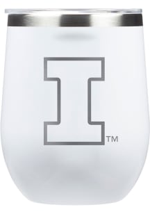 Illinois Fighting Illini Corkcicle Triple Insulated Stainless Steel Stemless