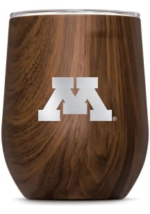 Brown Minnesota Golden Gophers Corkcicle Triple Insulated Stainless Steel Stemless