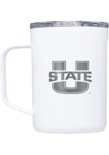 Utah State Aggies Corkcicle 116oz Coffee Stainless Steel Tumbler - White