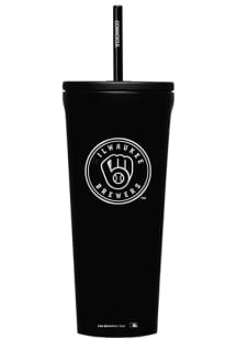 Milwaukee Brewers Corkcicle 24oz Cold Stainless Steel Tumbler - Black
