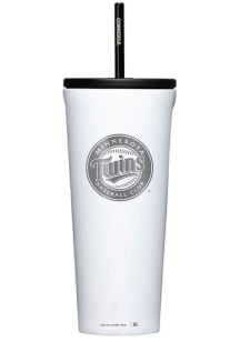 Minnesota Twins Corkcicle 24oz Cold Stainless Steel Tumbler - White