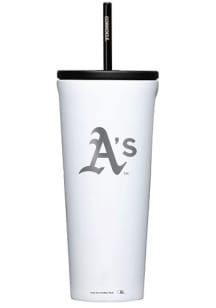 Oakland Athletics Corkcicle 24oz Cold Stainless Steel Tumbler - White