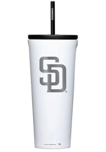 San Diego Padres Corkcicle 24oz Cold Stainless Steel Tumbler - White